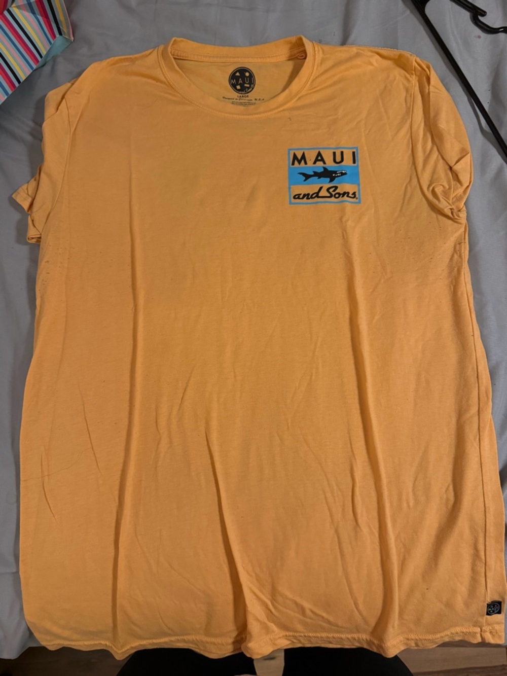 Maui and Sons Orange Graphic Tee